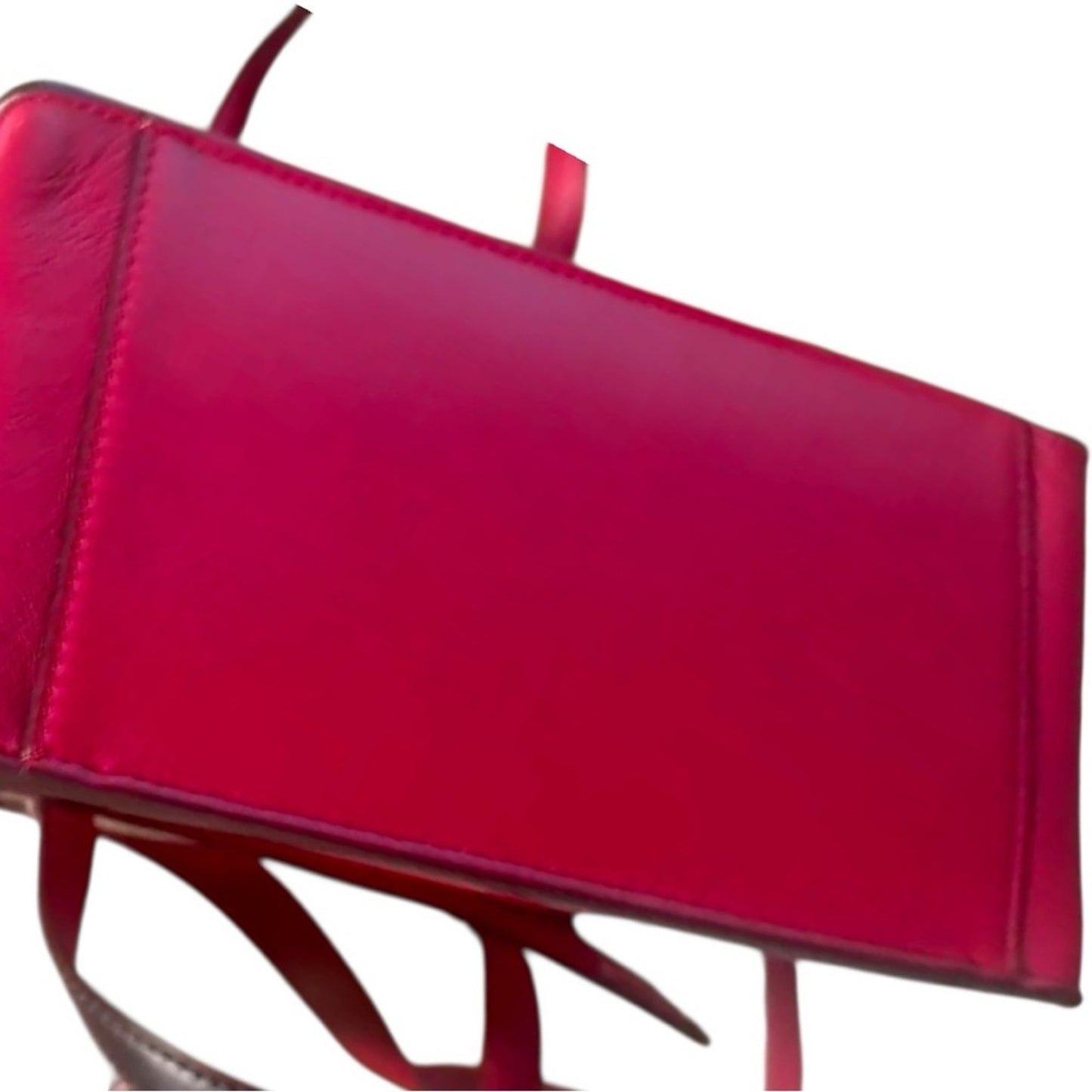 Fendi RARE & DISCONTINUED Grace Medium Flip Bag Red Tri-Color Leather