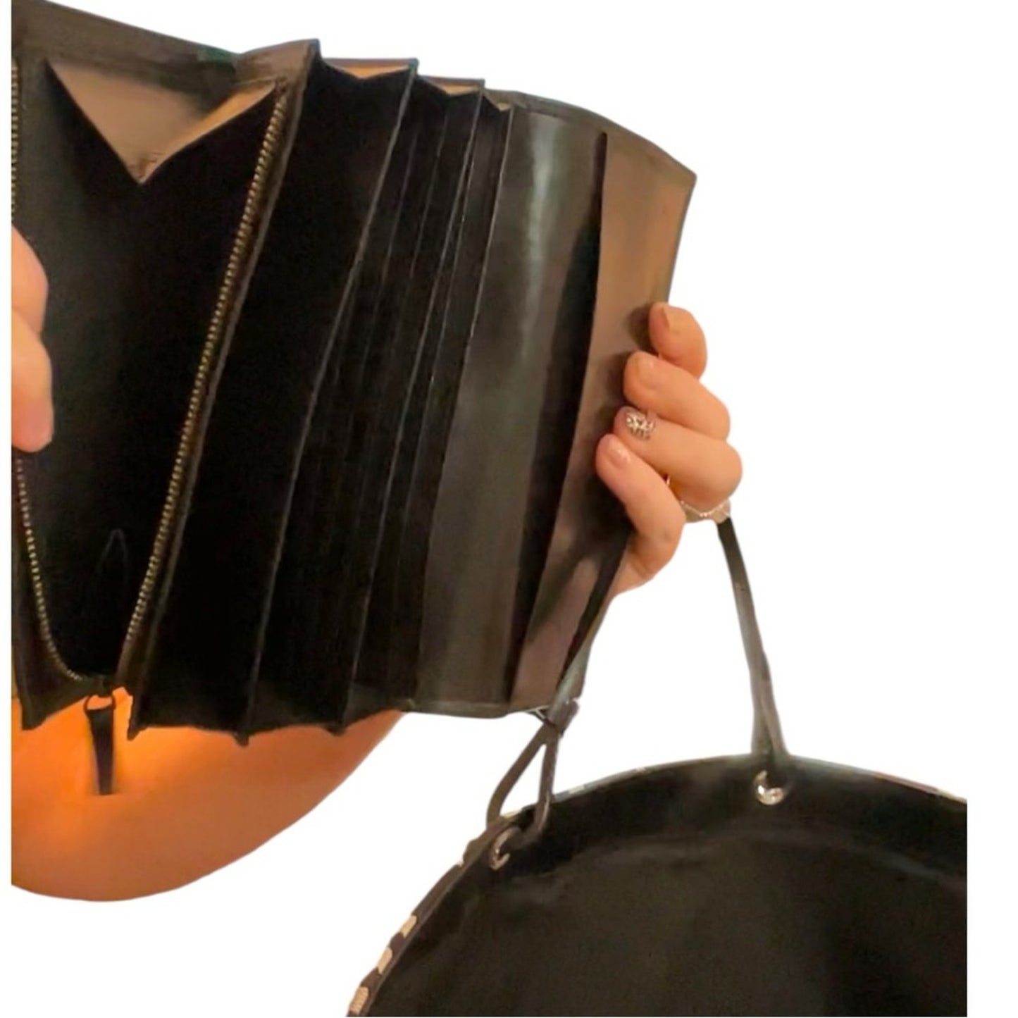 Burberry Nova Check Black Canvas Leather Tote with Wallet and COA