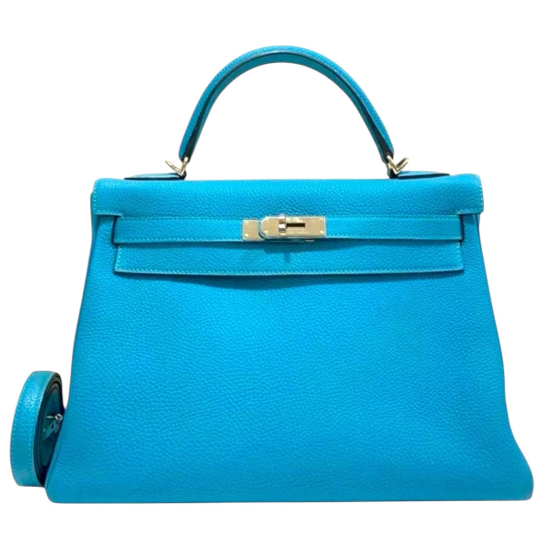 Hermes Kelly 32 BLUE IZMIR CLEMENCE