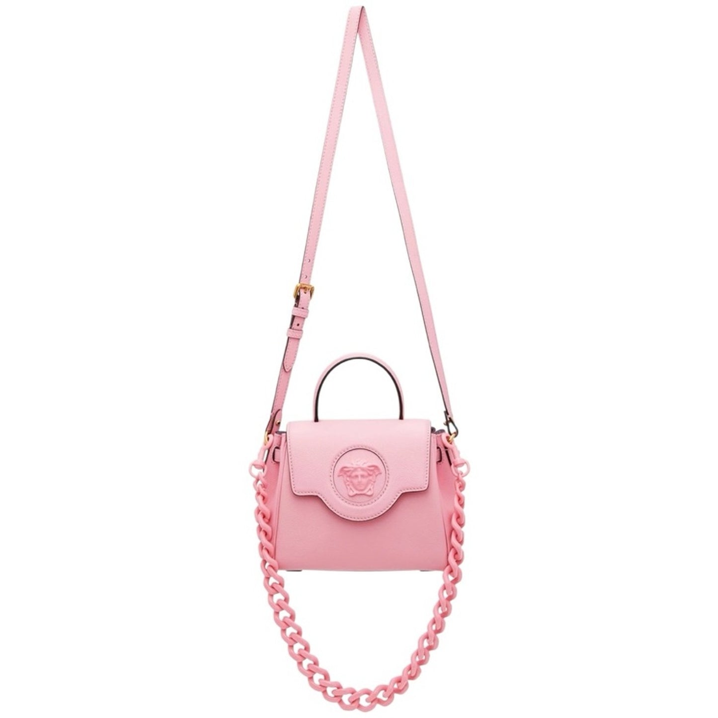 Versace Baby Pink Leather Top Handle Bag NWT