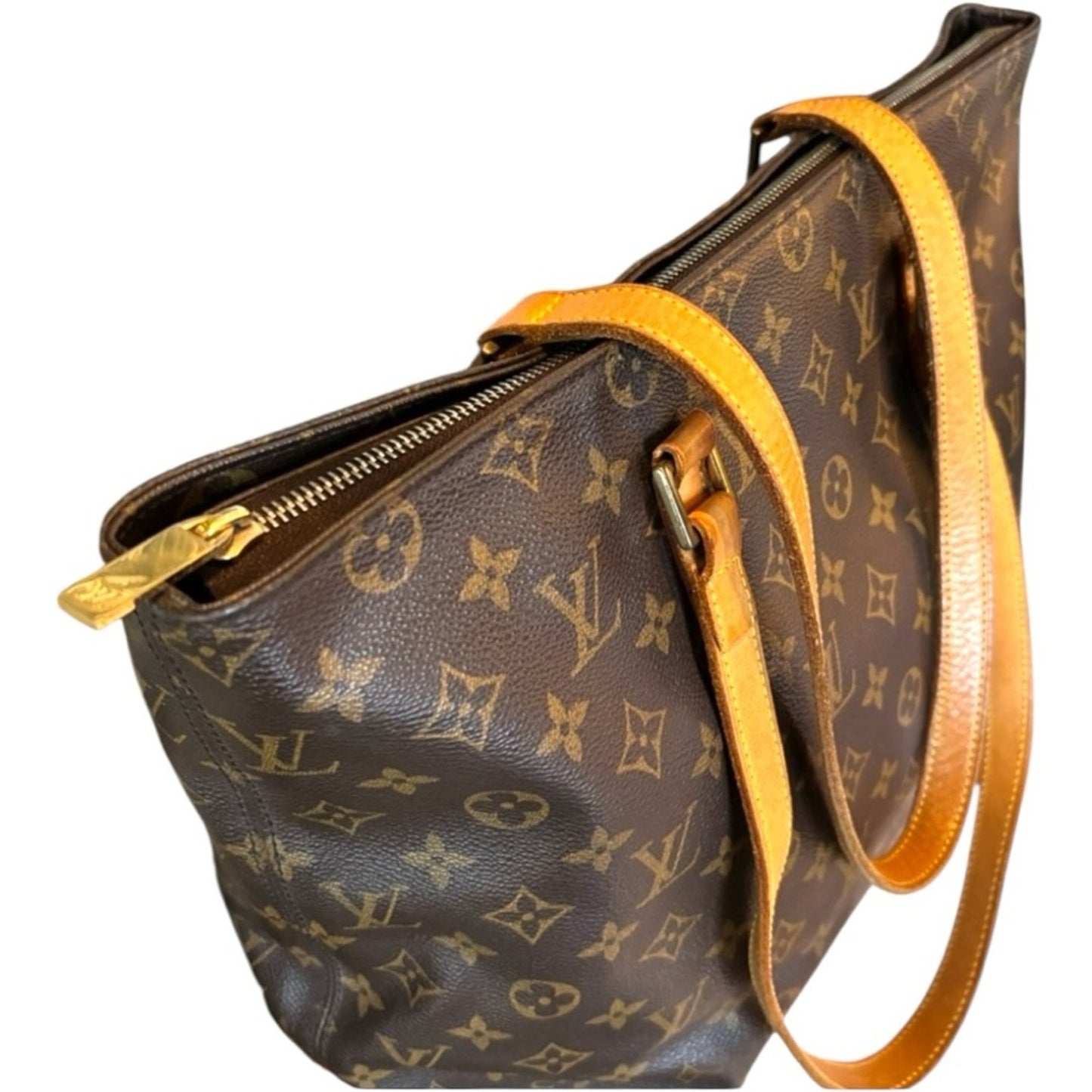 Louis Vuitton Monogram Cabas Mezzo Tote – Vintage Classic with COA