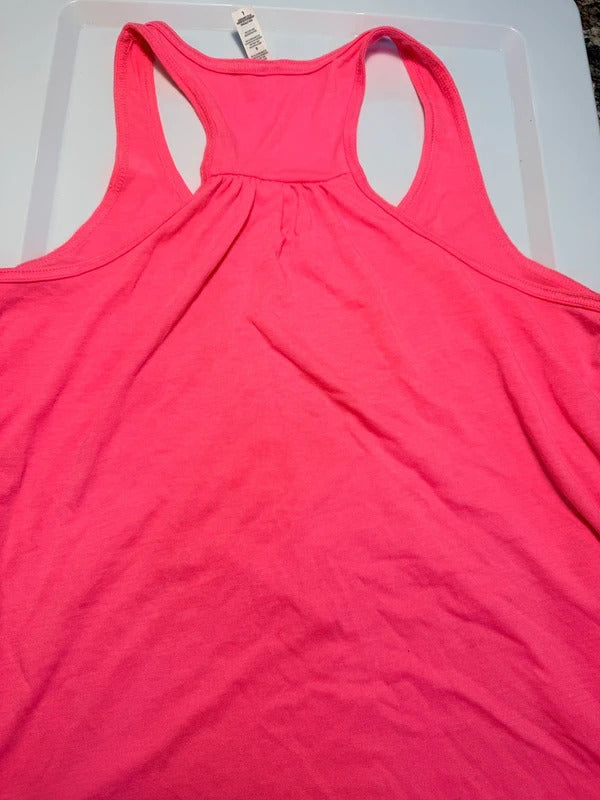 Mamacita Needs a Margarita Neon Pink Racerback Tank Top Large SKUA1