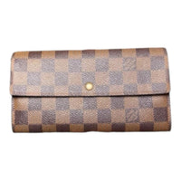 Louis Vuitton Damier Ebene Sarah Wallet w/ Box & COA