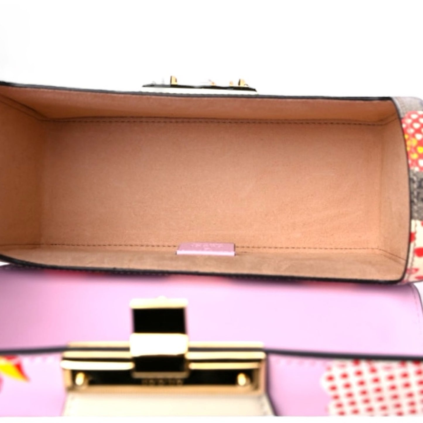 Gucci Limited Edition Padlock GG Supreme Apple Print Shoulder Bag