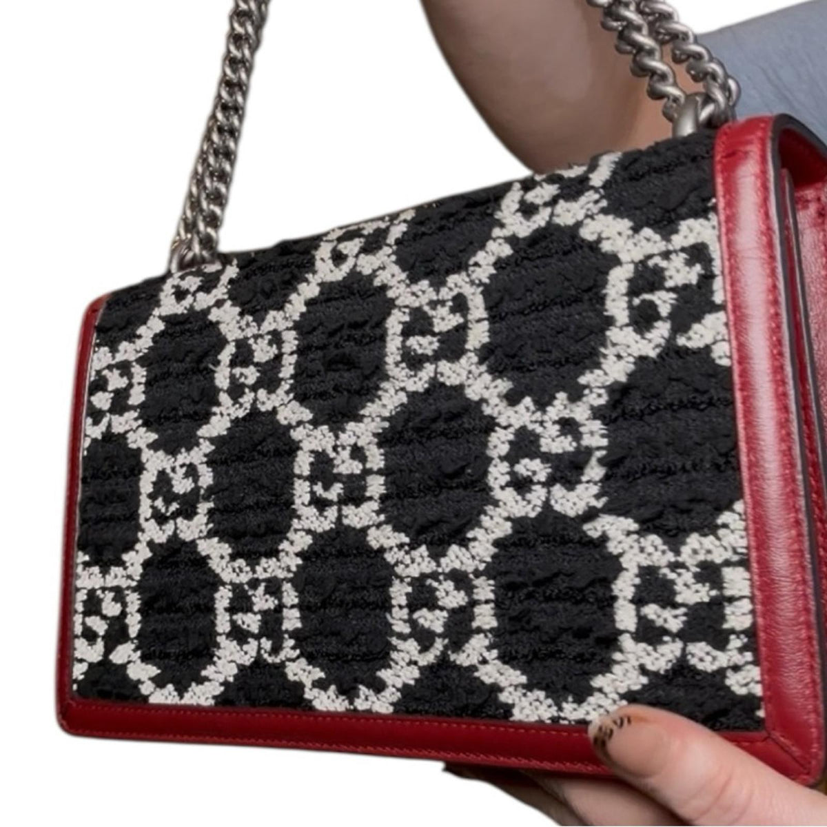 Gucci Multicolor GG Tweed Dionysus Shoulder Bag