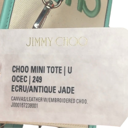 Jimmy Choo Mini Tote Crossbody – Antique Jade NWT full inclusion