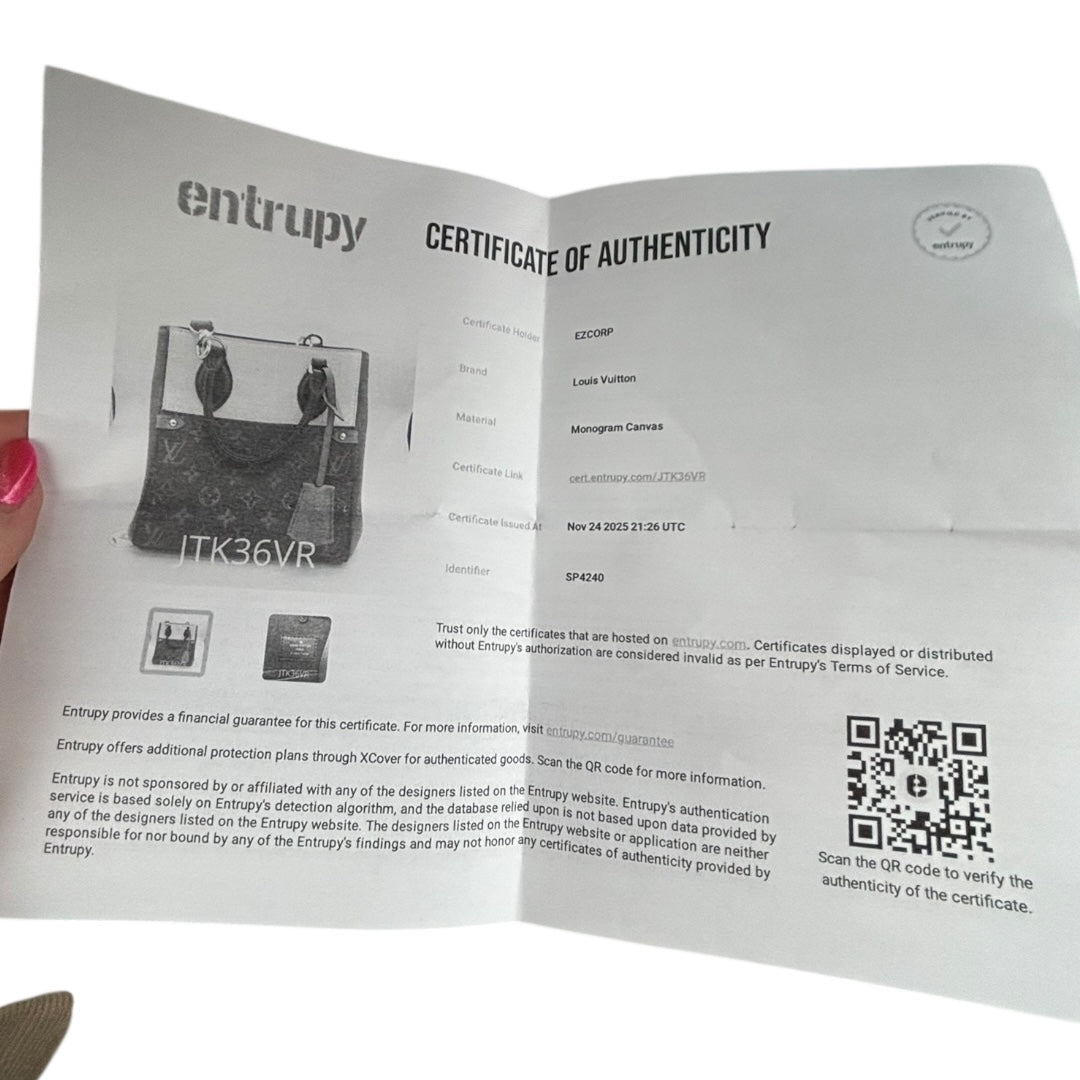 Louis Vuitton Monogram Canvas Fold-Over Satchel Crossbody Khaki Green Leather