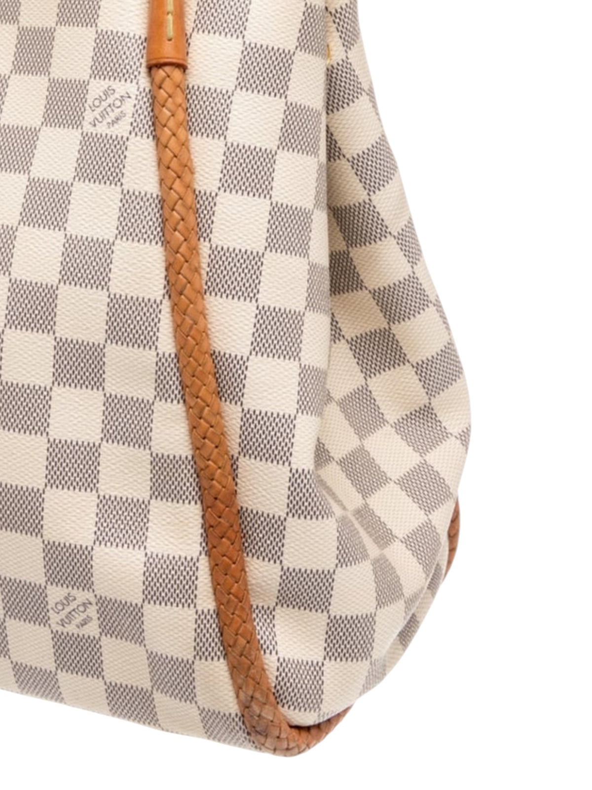 Louis Vuitton Damier Azur Braided Tassel Tote