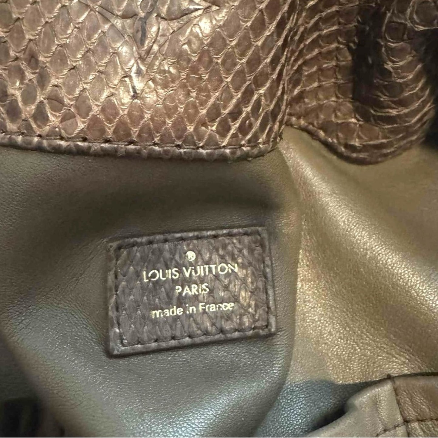 Louis Vuitton RARE Limited Edition Python Artsy MM Tote