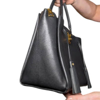 Louis Vuitton Calfskin Lockmeto Tote Black gold hardware