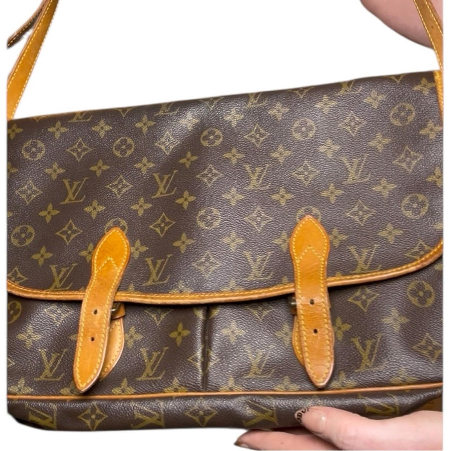 Louis Vuitton Monogram Sac Gibecière GM Shoulder Messenger Bag