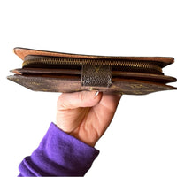Louis Vuitton Porte-Papier Zippé Monogram Wallet Brown