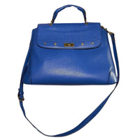 MCM Blue Leather Handbag