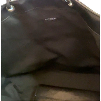 Burberry Nova Check Black Canvas Leather Tote with Wallet and COA
