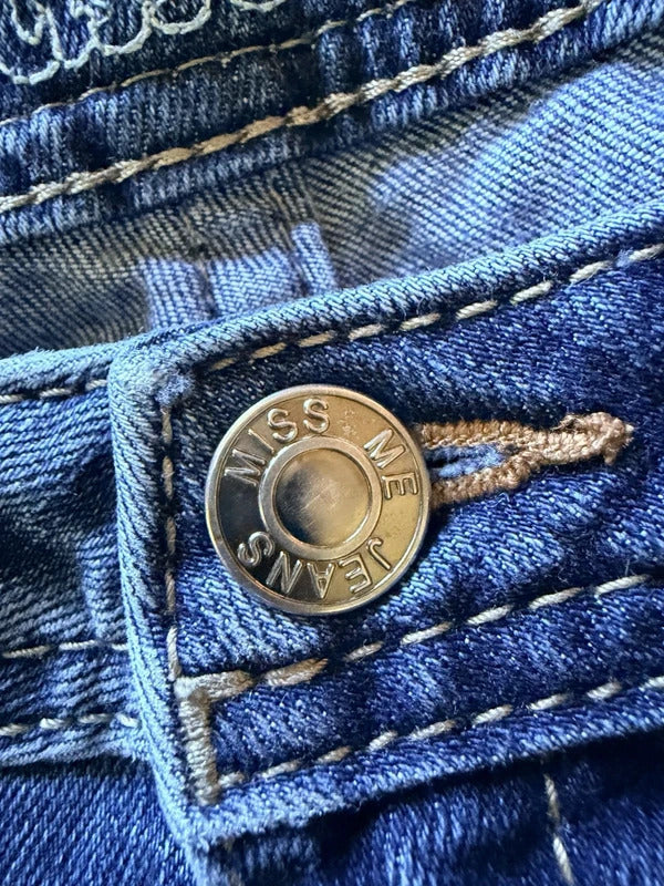 Miss Me Girls Size 14 Skinny Blue Jeans skuO