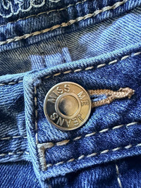 Miss Me Girls Size 14 Skinny Blue Jeans skuO