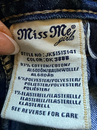Miss Me Girls Size 14 Skinny Blue Jeans skuO