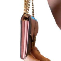 Louis Vuitton Damier Abene Portefeuille Clapton Long Wallet Magnolia Pink Brown