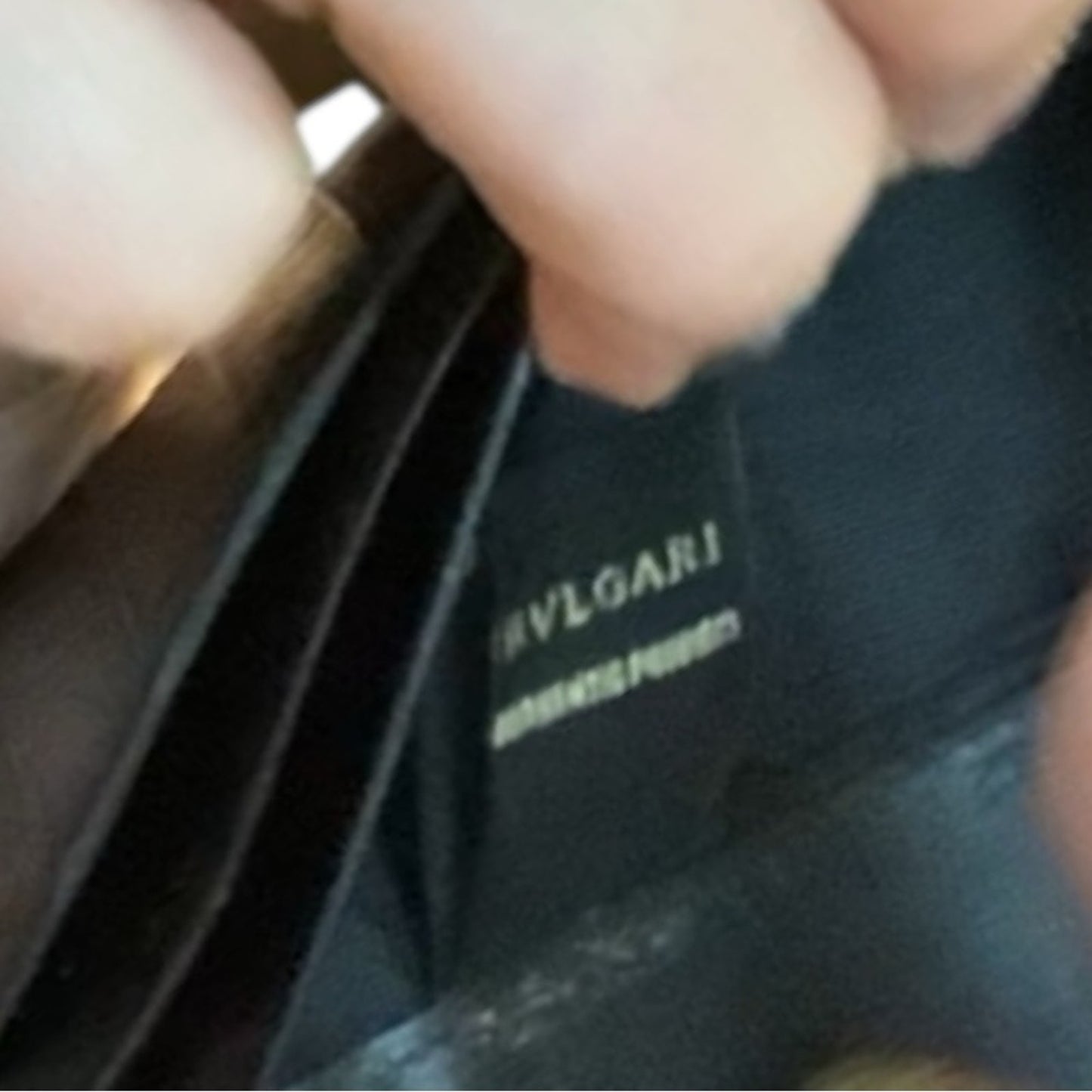 Bvlgari Dark Gray Long Wallet Card Holder