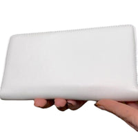Jimmy Choo Bettina Long Zip Around Wallet Milk White Leather Embossed Logo