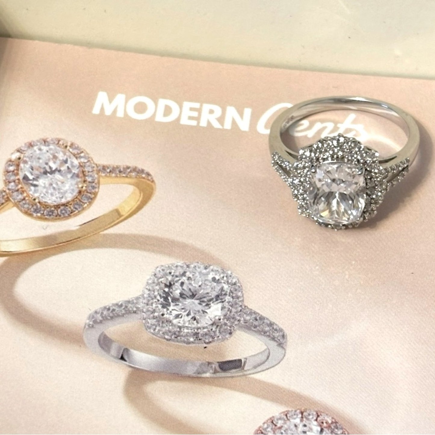 Modern Gents 2.5 Carats 925 Silver diamond Ring Size 9 LIFETIME WARRANTY