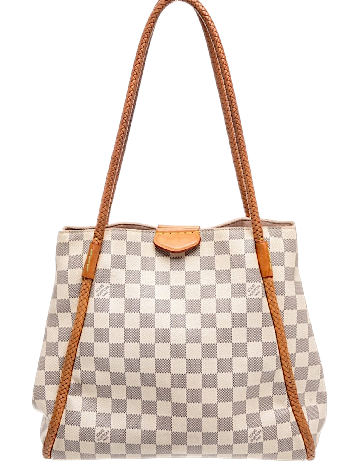 Louis Vuitton Damier Azur Braided Tassel Tote