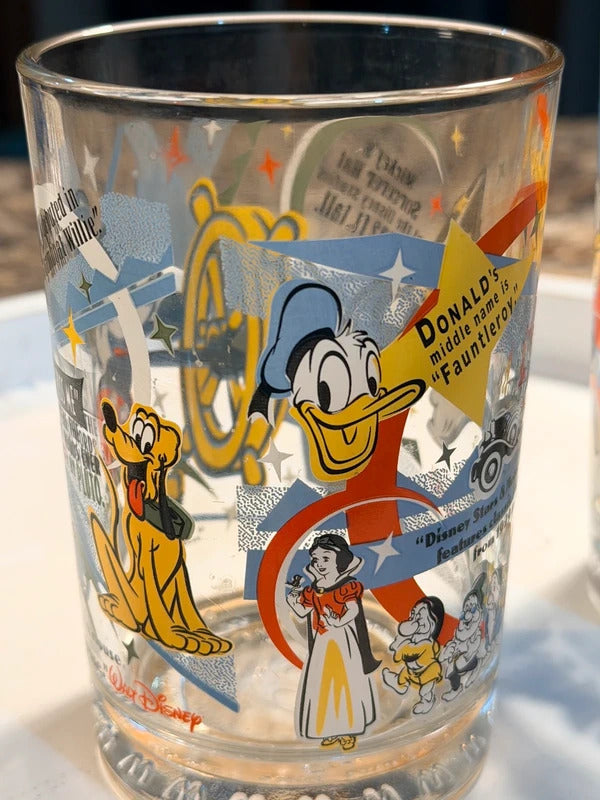 Disney 100 Years of Magic Mickey Mouse Character Glass Set of 2 skuS