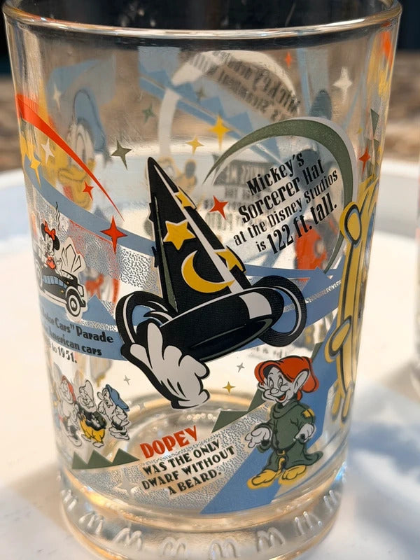 Disney 100 Years of Magic Mickey Mouse Character Glass Set of 2 skuS