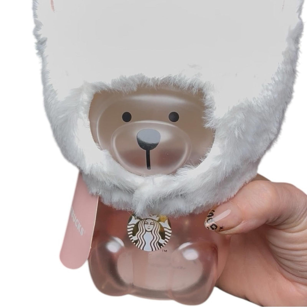 Starbucks Winter Bear 19oz Glass Straw Cup Tumbler new with tags