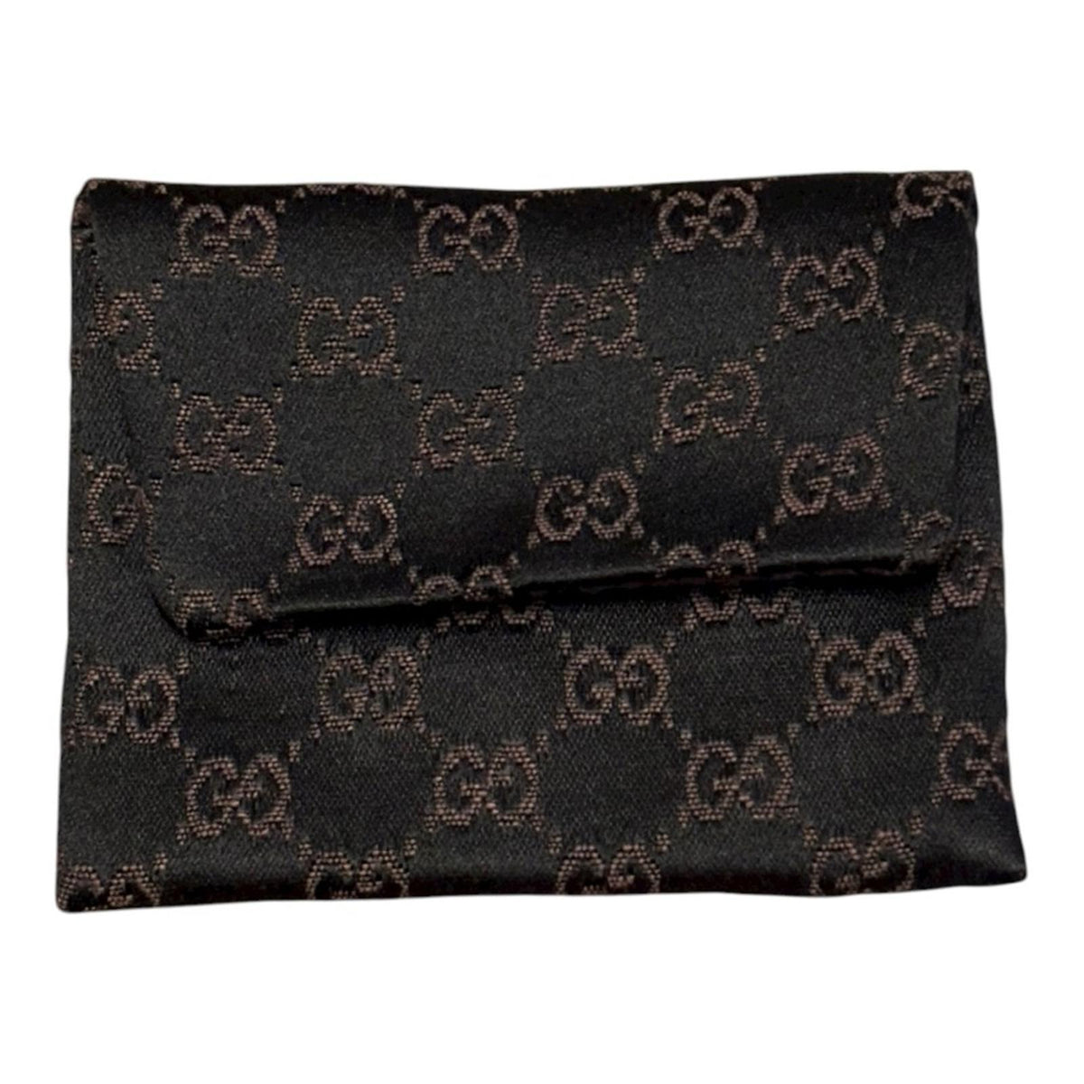 Gucci Silver Metal Leather Keychain with Box & Pouch