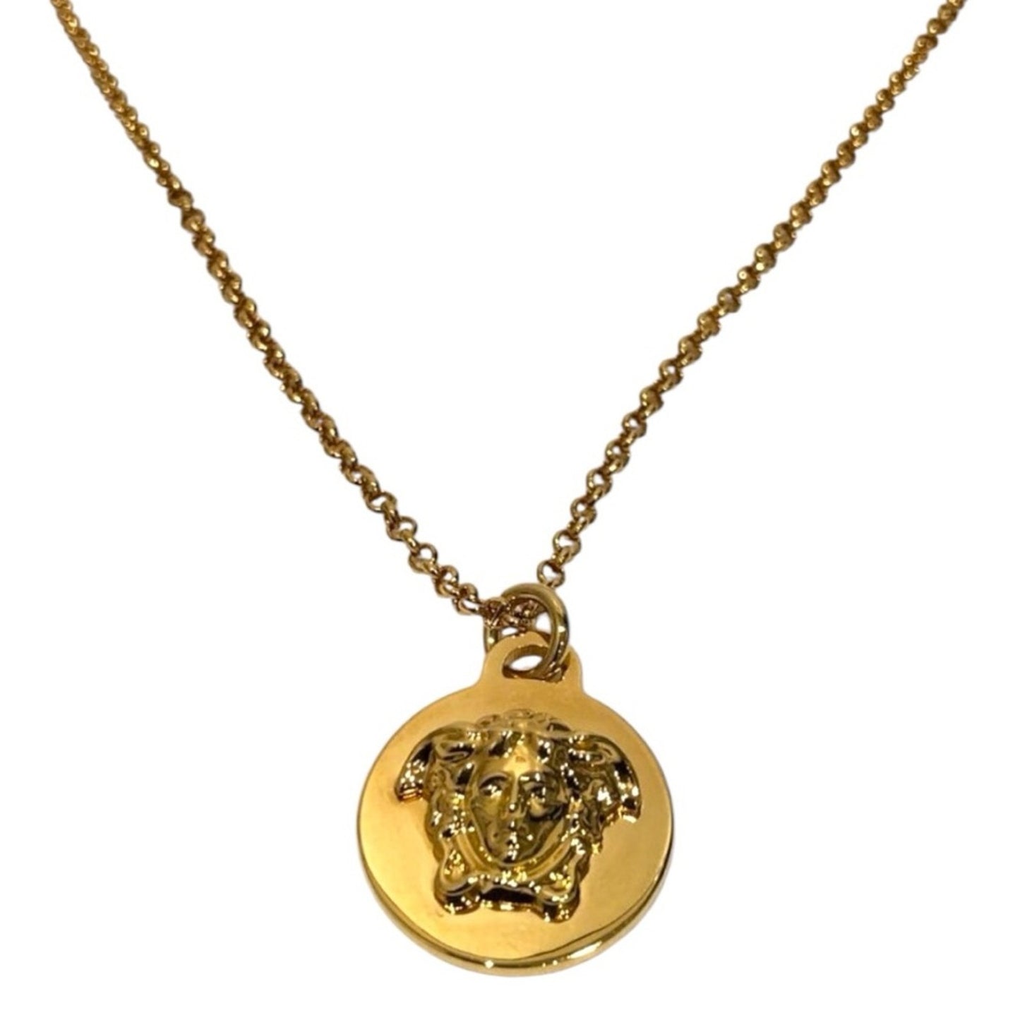 VERSACE Medusa Gold Pendant Necklace – Made in Italy