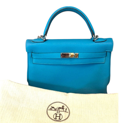 Hermes Kelly 32 BLUE IZMIR CLEMENCE