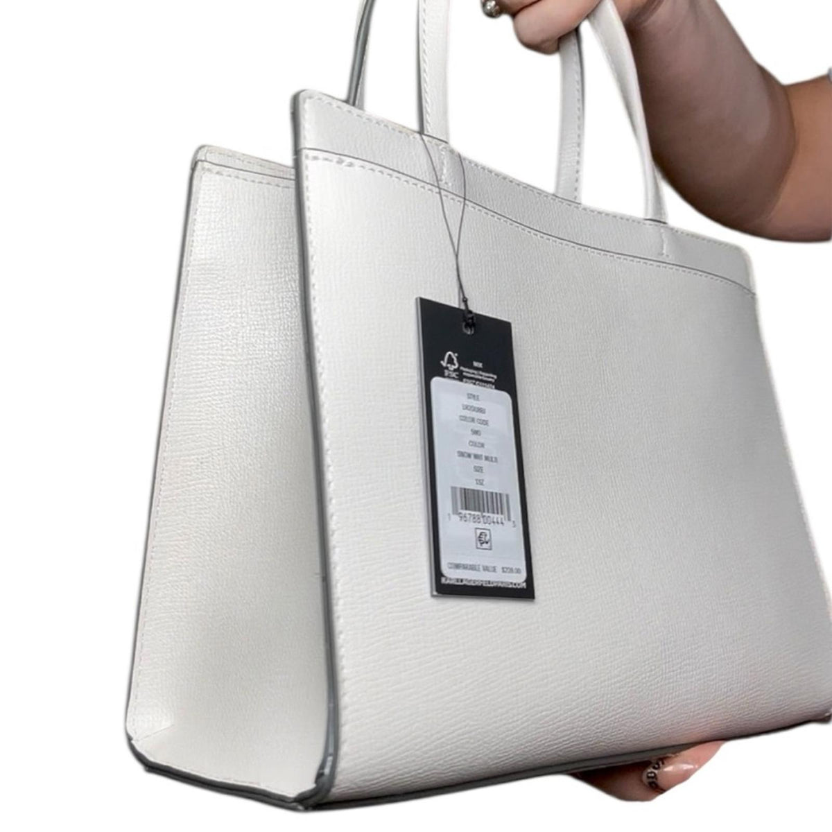 Karl Lagerfeld Paris Snow White Multi Charm Tote