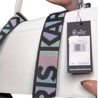 Karl Lagerfeld Paris Simone Flap Crossbody Leather Shoulder Bag