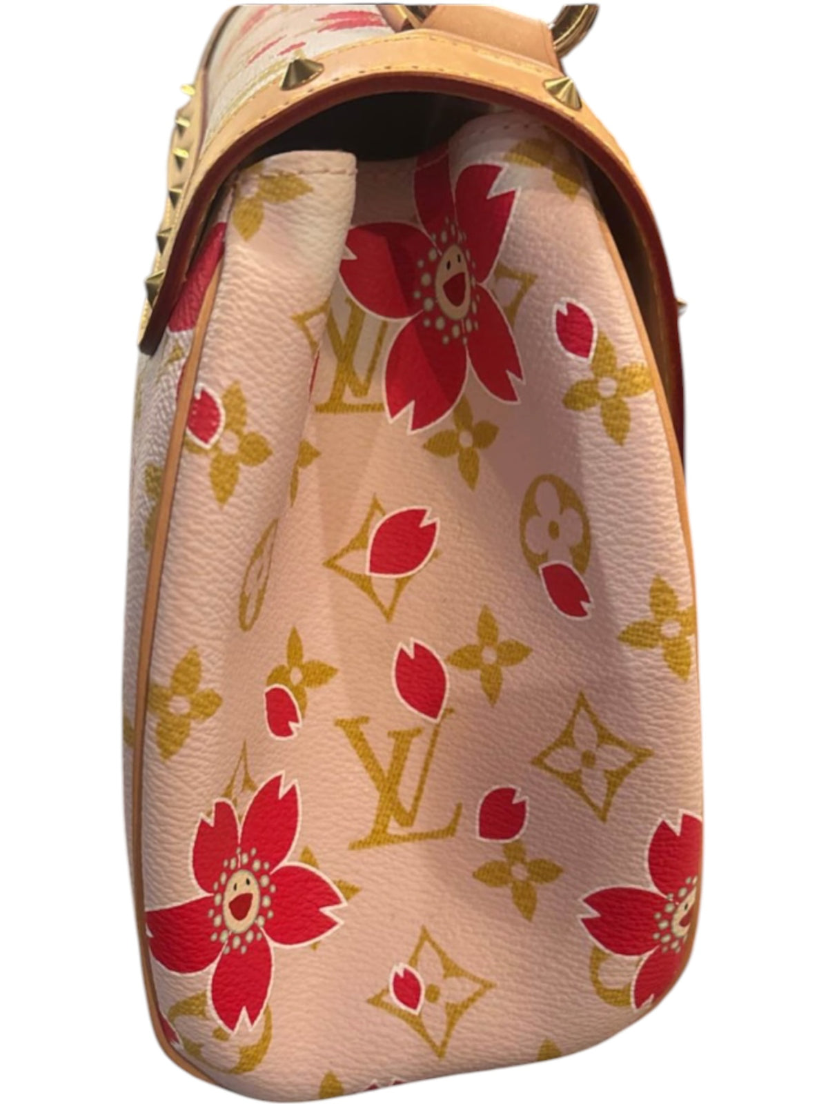 Louis Vuitton Cherry Blossom Sac Retro PM Monogram Handbag Takashi Murakami