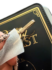 Kate Spade Disney Beauty and the Beast 3D Book Crossbody Bag Black Gold NWT
