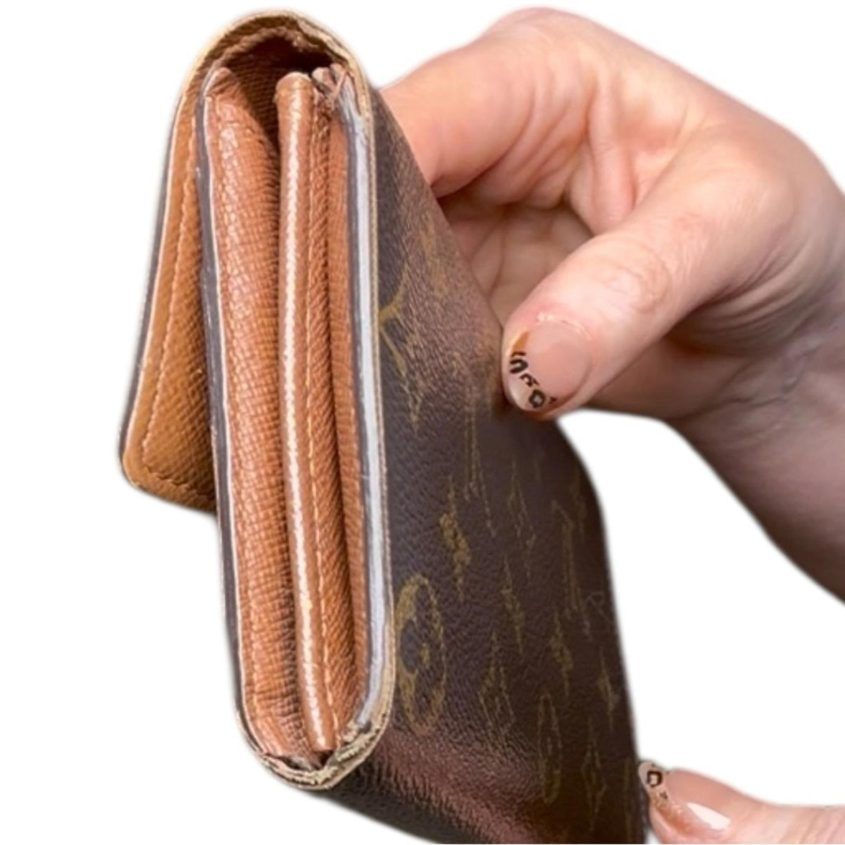 Louis Vuitton Sarah Wallet Monogram Canvas Brown w/Box & COA