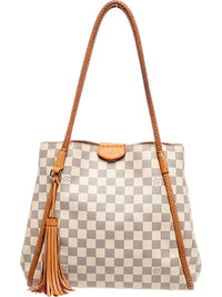 Louis Vuitton Damier Azur Braided Tassel Tote