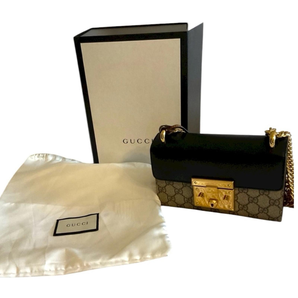 Gucci Padlock GG Supreme Small Shoulder Bag Full Inclusion