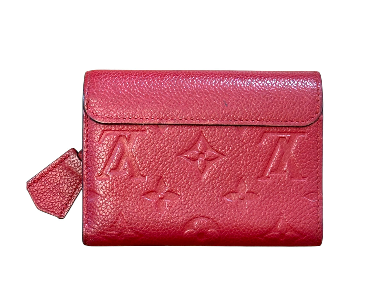 Louis Vuitton Portefeuille Pont Neuf Red Compact Wallet