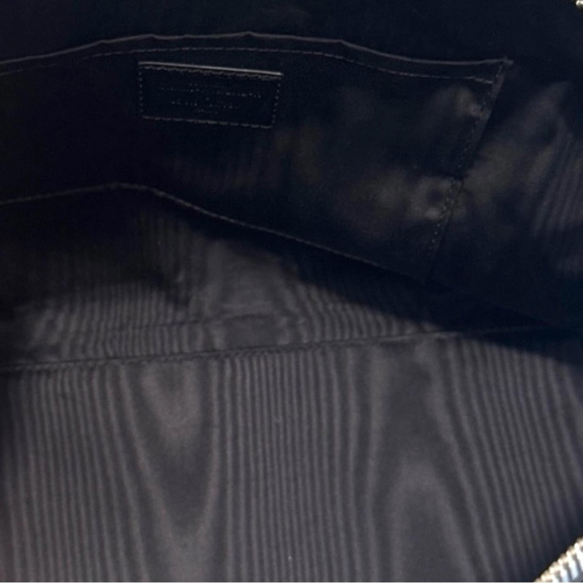 Louis Vuitton Limited Edition Leopard Velvet Speedy 30 Bag Black Leather Trim