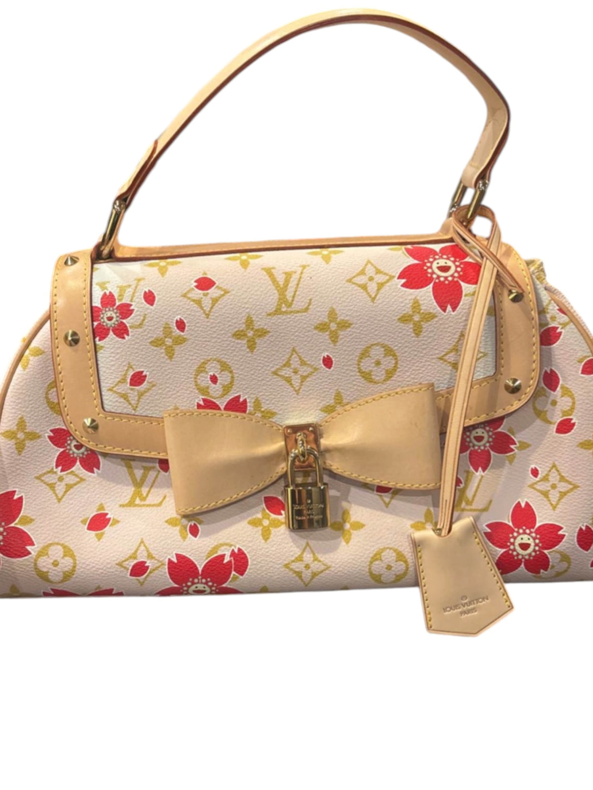 Louis Vuitton Cherry Blossom Sac Retro PM Monogram Handbag Takashi Murakami
