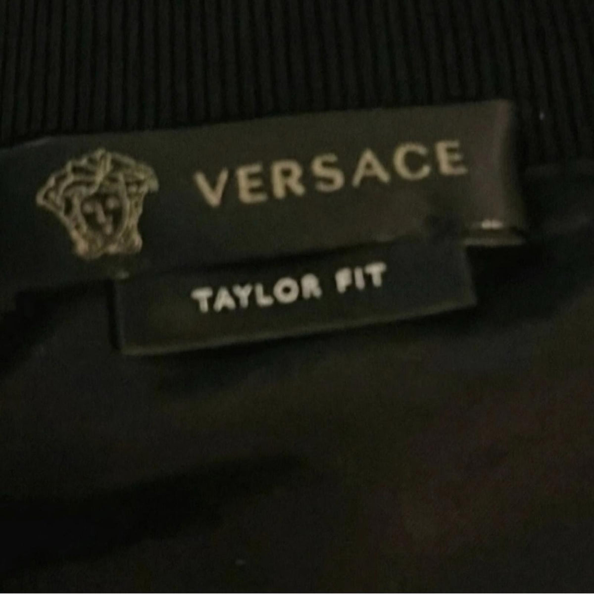 Versace Black and Gold Zip up Jacket