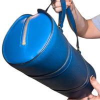 Louis Vuitton Epi Soufflot Handbag Toledo Blue Leather