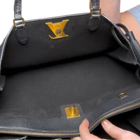 Louis Vuitton Calfskin Lockmeto Tote Black gold hardware