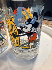 Disney 100 Years of Magic Mickey Mouse Character Glass Set of 2 skuS