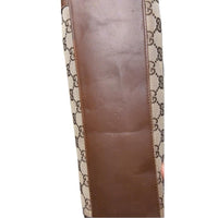 Gucci Jackie Tote GG Canvas Brown Leather Trim