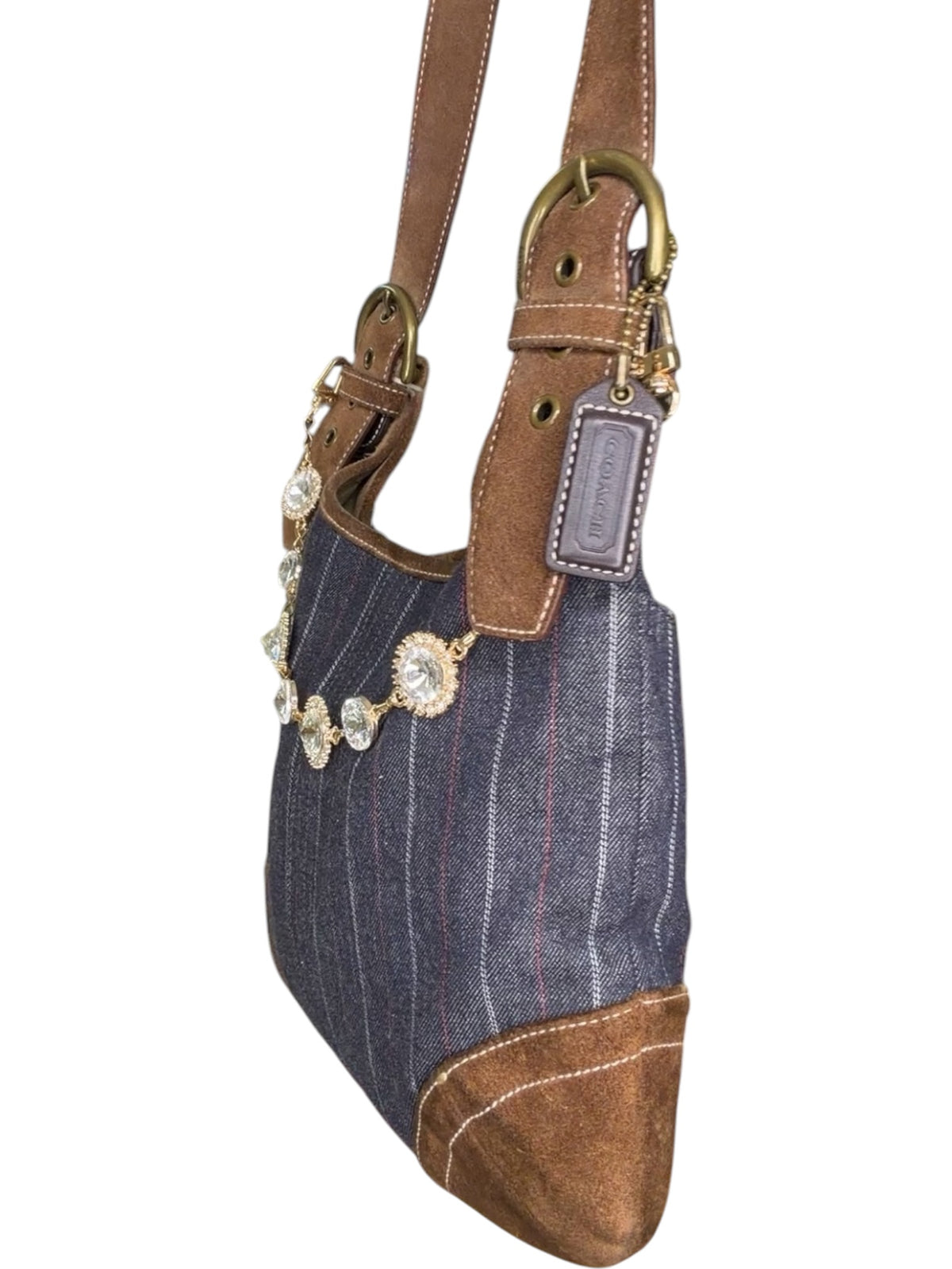 Coach Vintage Denim and Suede Crossbody