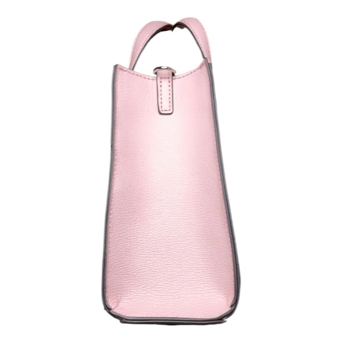 Karl Lagerfeld Paris Nouveau Pink Leather Satchel Crossbody Structured Tote Bag