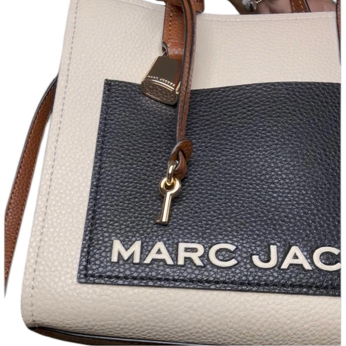 Marc Jacobs Black and Cream Handbag with matching wallet